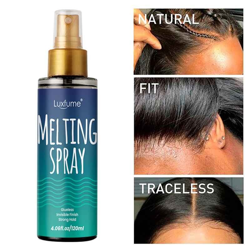 Melting Spray for Lace Wig Fast Drying Long Lasting Invisible Lace Natural Melting Spray