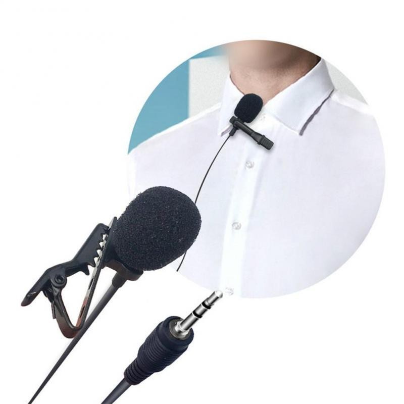 3.5mm Microphone Vocal Stand Clip Tie For Mobile Phone Conference Speech Audio Video Microphone