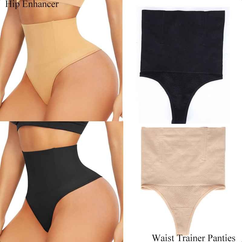 Women Thong Panties Shaper High Waist Tummy Control Slimming Underwear Butt Lifter Shapewear