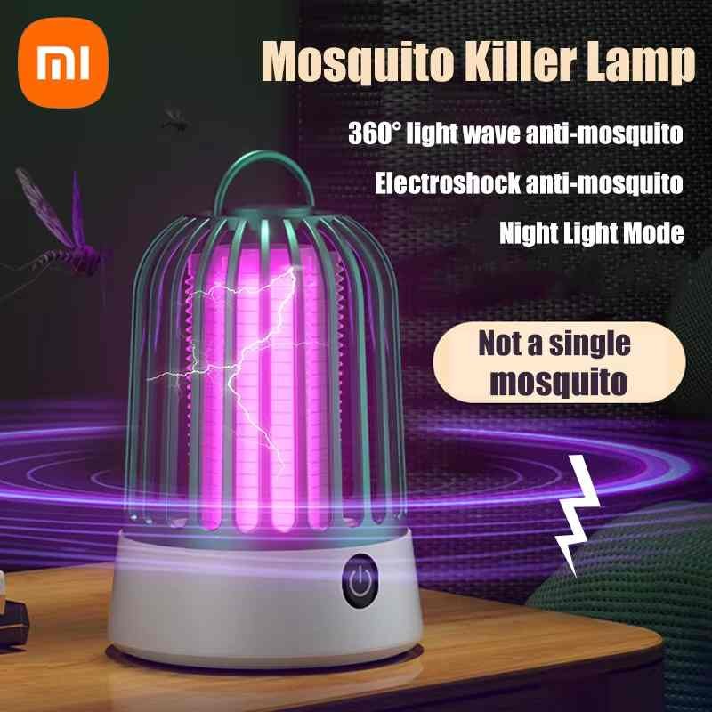 Rechargeable  Mosquito insect zapper non-toxic USB 360 degree insect lamp silent camping home office garden