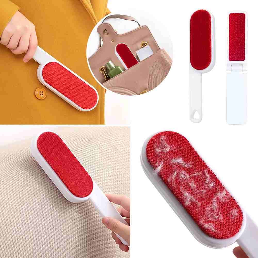 Double Sided Reusable Cleaning Brush Clothes Lint Removal Static Brush Home Coat Suit Brush Pet Hair Remover