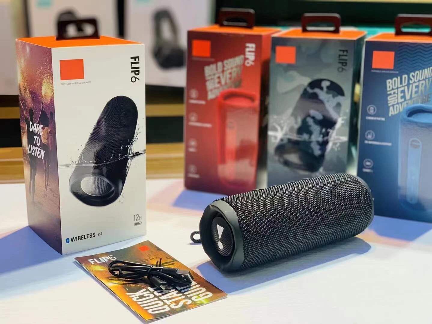 JBL Flip6 Bluetooth Multi-function Outdoor Portable Waterproof Subwoofer Wireless Home Mesh Dual Speaker