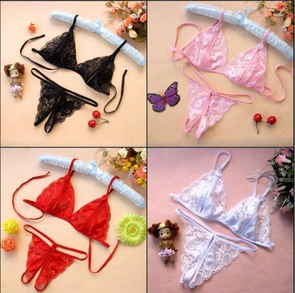 2 Set Pair Lace Bra pantie Underwear lingerie Underwear